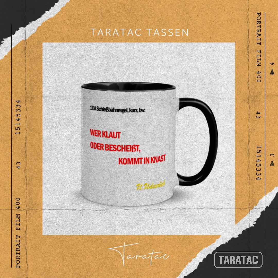 Tassenkarte Schießbahn, privat beschafft TaraTAC