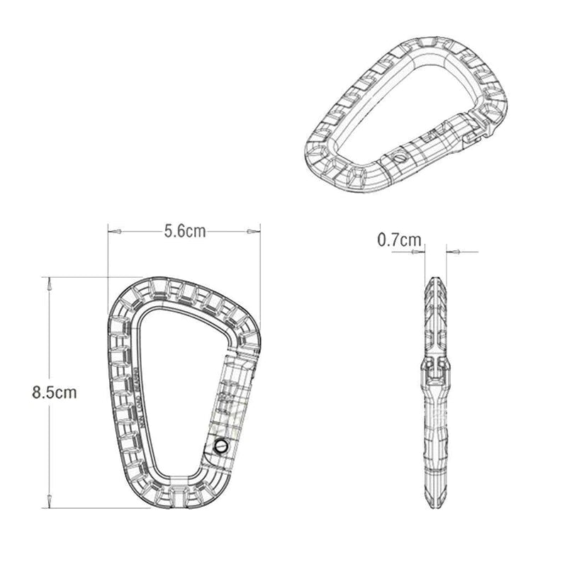 Plastikkarabiner, mehrzweck, privat beschafft Karabiner TaraTAC 