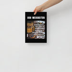 OSG Weisheiten, Poster, fünfte Ausführung, privat beschafft TaraTAC 21×30 cm 