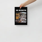 OSG Weisheiten, Poster, siebte Ausführung, privat beschafft TaraTAC 21×30 cm 