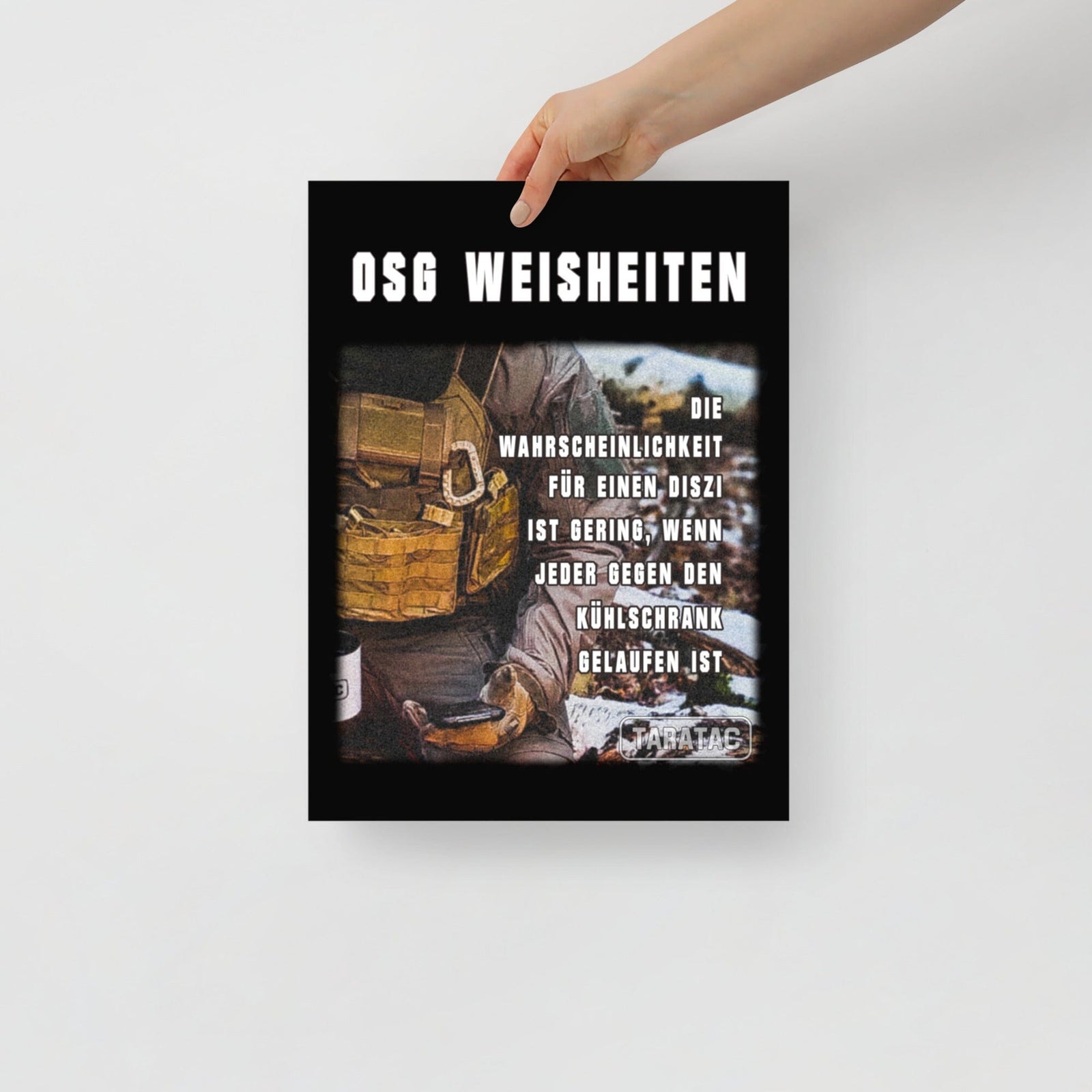 OSG Weisheiten Poster, Erstausführung, privat beschafft TaraTAC 30×40 cm 