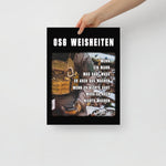 OSG Weisheiten, Poster, siebte Ausführung, privat beschafft TaraTAC 30×40 cm 