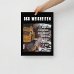 OSG Weisheiten, Poster, achte Ausführung, privat beschafft TaraTAC 30×40 cm 