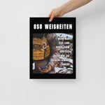 OSG Weisheiten, Poster, zwölfte Ausführung, privat beschafft TaraTAC 30×40 cm 