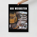 OSG Weisheiten, Poster, sechste Ausführung, privat beschafft TaraTAC 50×70 cm 