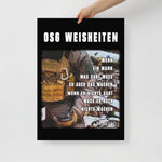 OSG Weisheiten, Poster, siebte Ausführung, privat beschafft TaraTAC 50×70 cm 