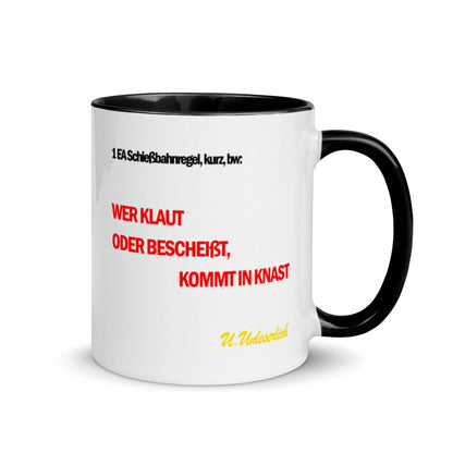 Tassenkarte Schießbahn, privat beschafft TaraTAC Schwarz 