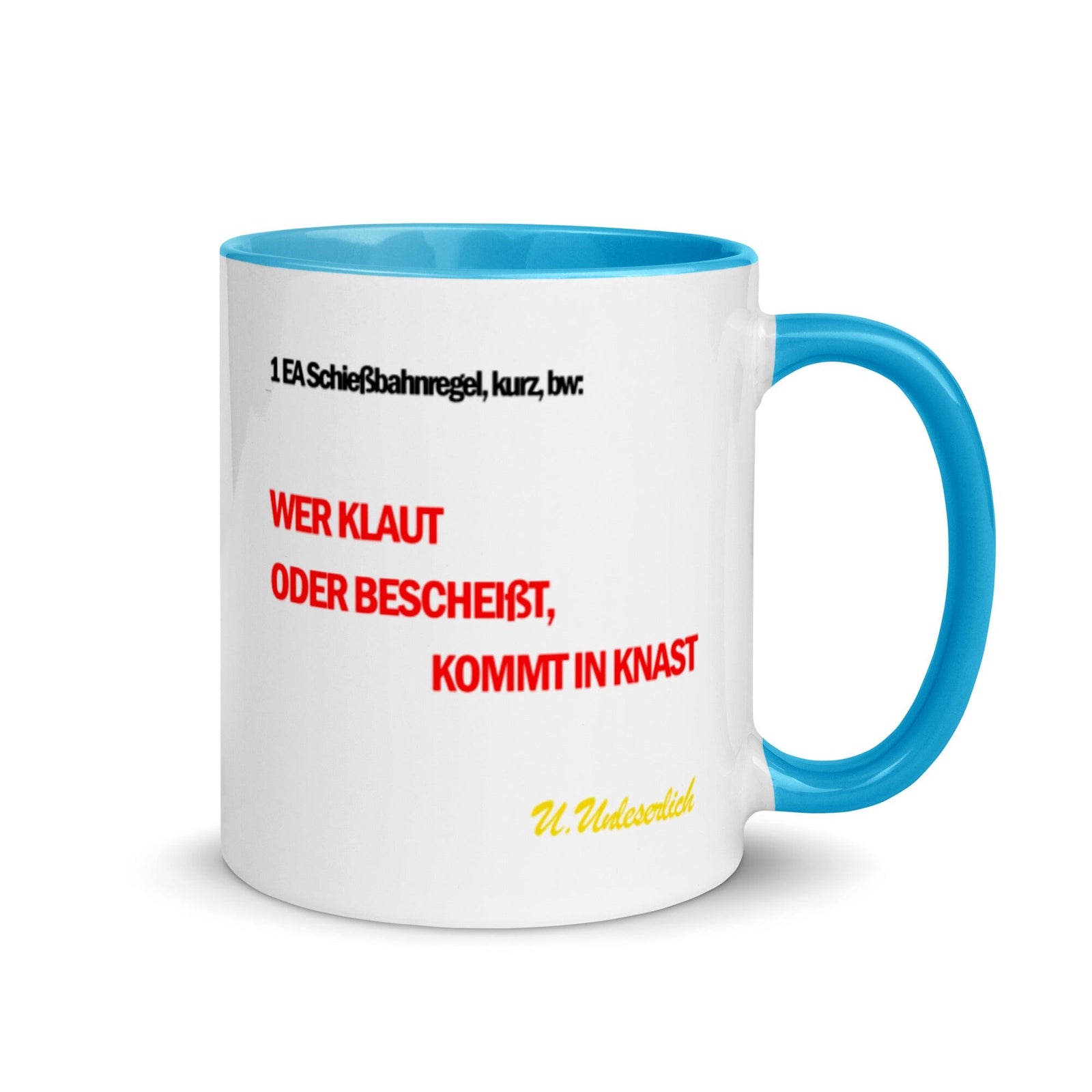 Tassenkarte Schießbahn, privat beschafft TaraTAC Blau 