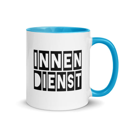 Innendienst Tasse, zweite Ausführung, privat beschafft TaraTAC Blau 