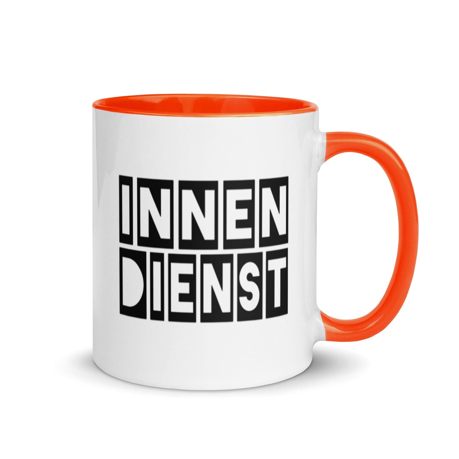 Innendienst Tasse, zweite Ausführung, privat beschafft TaraTAC Orange 