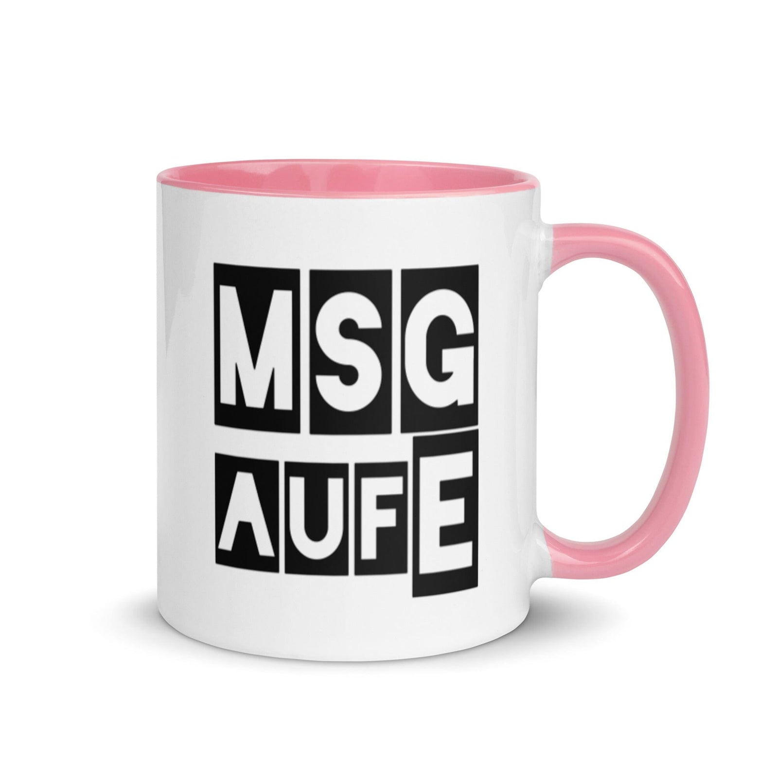 MSGaufE Tasse, zweite Ausführung, privat beschafft TaraTAC Pink 