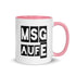 MSGaufE Tasse, zweite Ausführung, privat beschafft TaraTAC Pink 