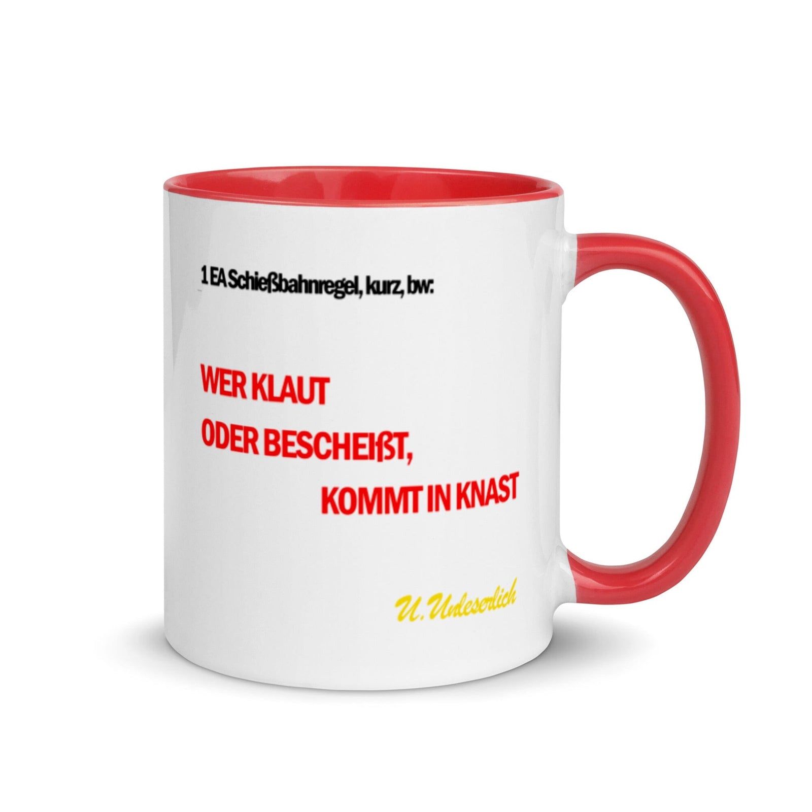 Tassenkarte Schießbahn, privat beschafft TaraTAC Rot 