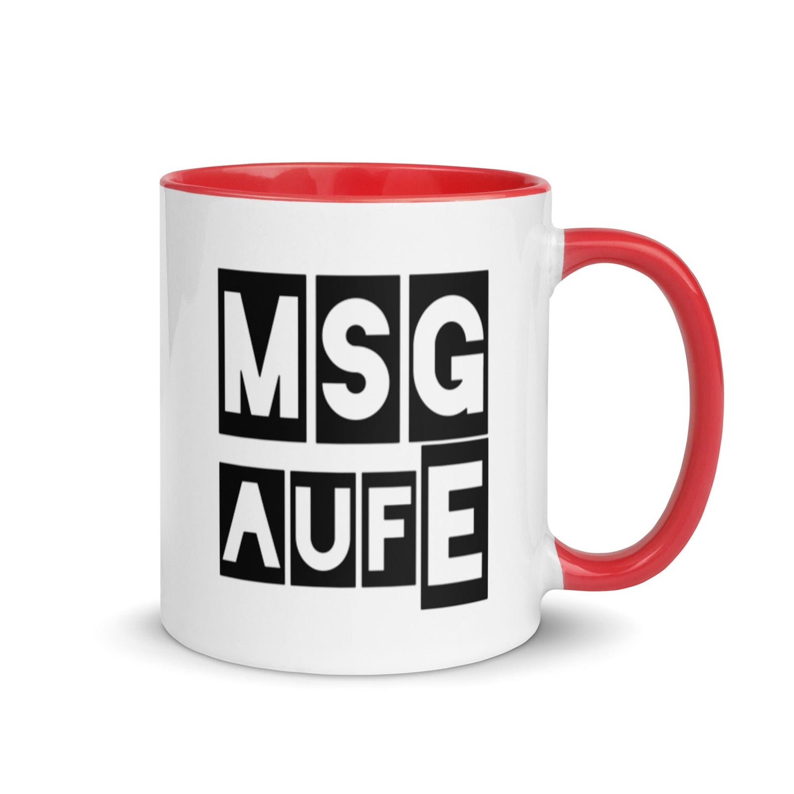 MSGaufE Tasse, zweite Ausführung, privat beschafft TaraTAC Rot 