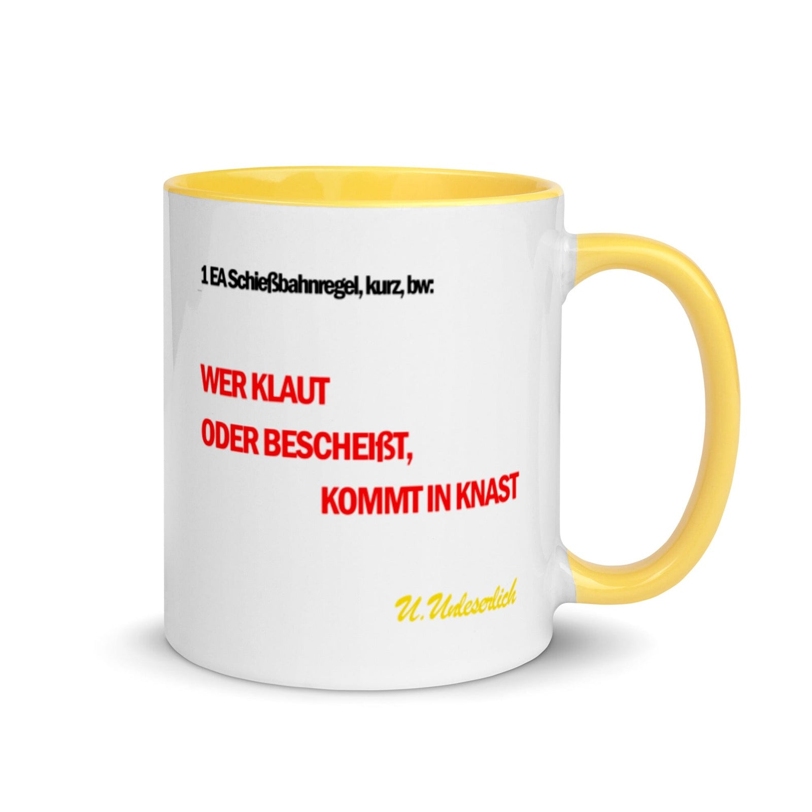 Tassenkarte Schießbahn, privat beschafft TaraTAC Gelb 