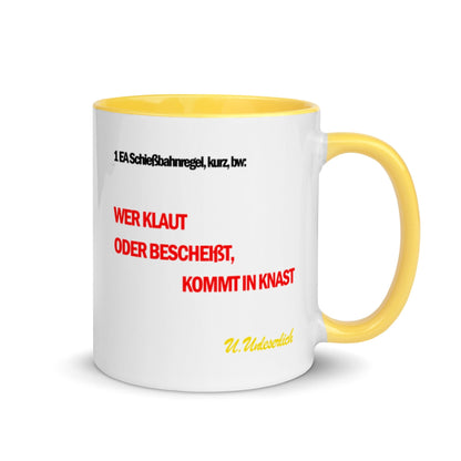 Tassenkarte Schießbahn, privat beschafft TaraTAC Gelb 