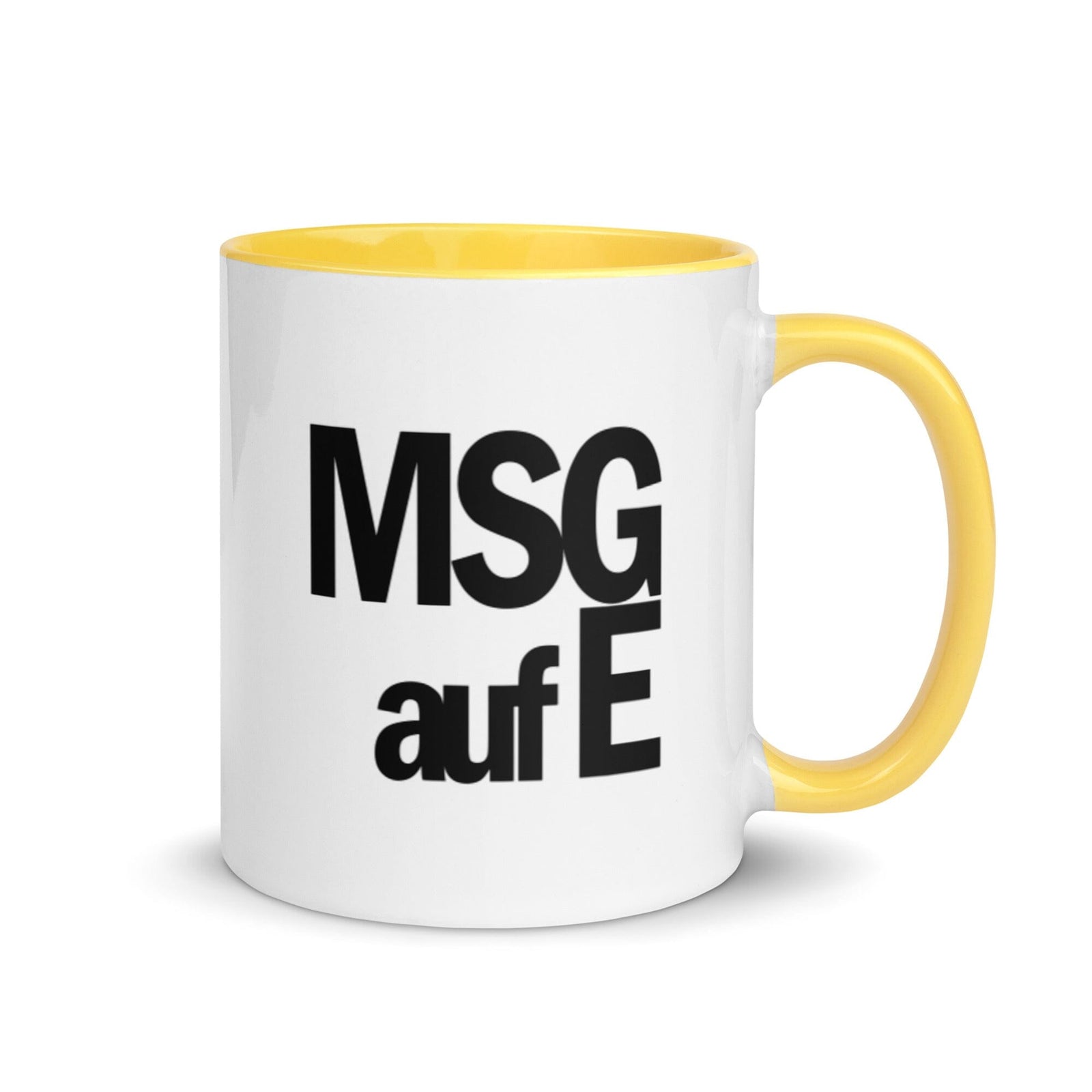 MSGaufE Tasse, Erstausführung, privat beschafft TaraTAC Gelb 